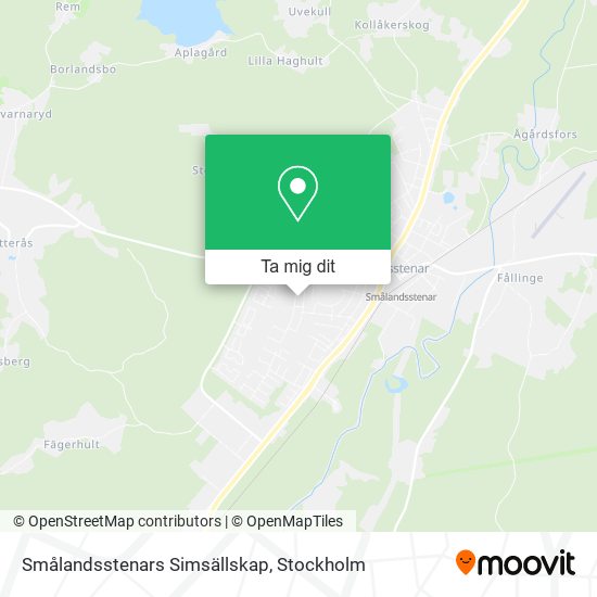 Smålandsstenars Simsällskap karta