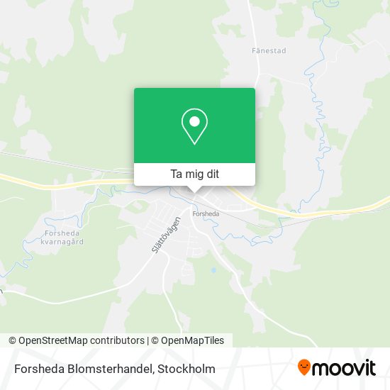 Forsheda Blomsterhandel karta