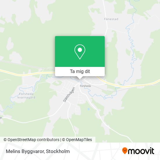 Melins Byggvaror karta