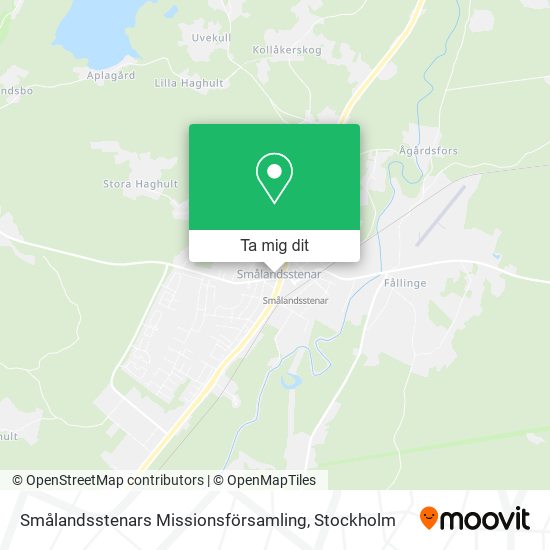 Smålandsstenars Missionsförsamling karta