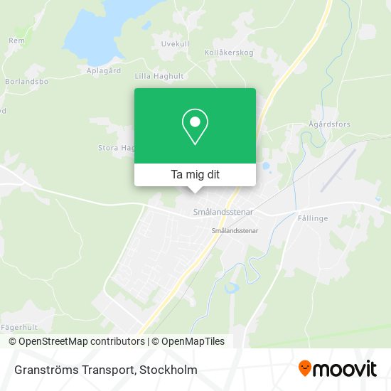 Granströms Transport karta