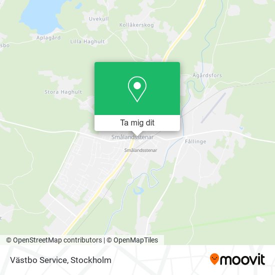 Västbo Service karta