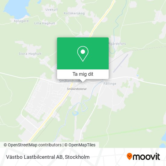 Västbo Lastbilcentral AB karta