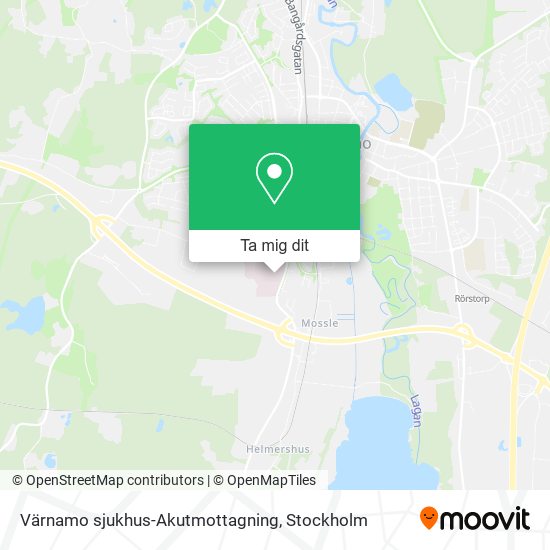 Värnamo sjukhus-Akutmottagning karta