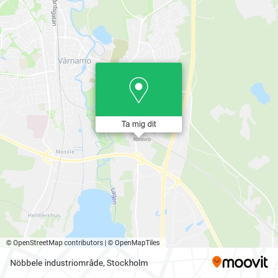 Nöbbele industriområde karta