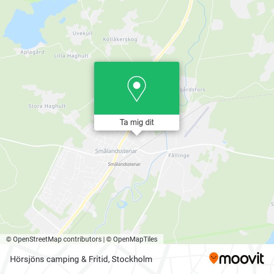 Hörsjöns camping & Fritid karta