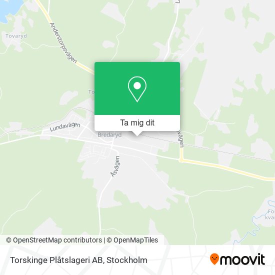 Torskinge Plåtslageri AB karta
