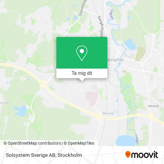 Solsystem Sverige AB karta