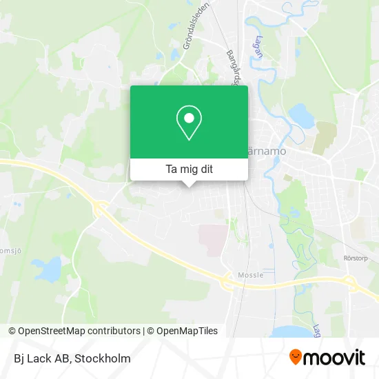 Bj Lack AB karta