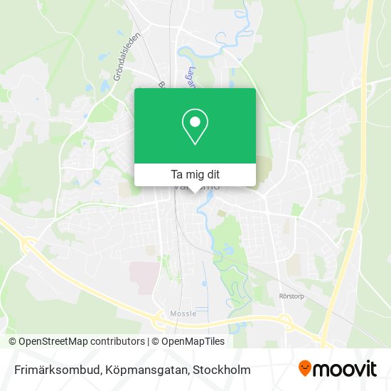Frimärksombud, Köpmansgatan karta