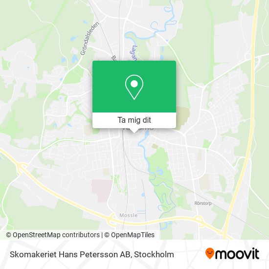 Skomakeriet Hans Petersson AB karta
