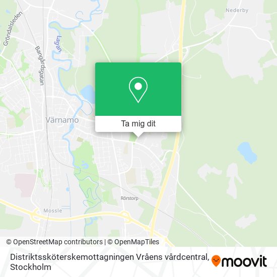 Distriktssköterskemottagningen Vråens vårdcentral karta