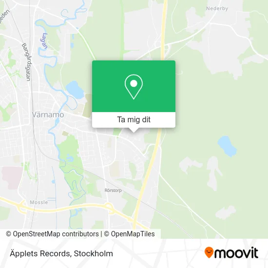 Äpplets Records karta