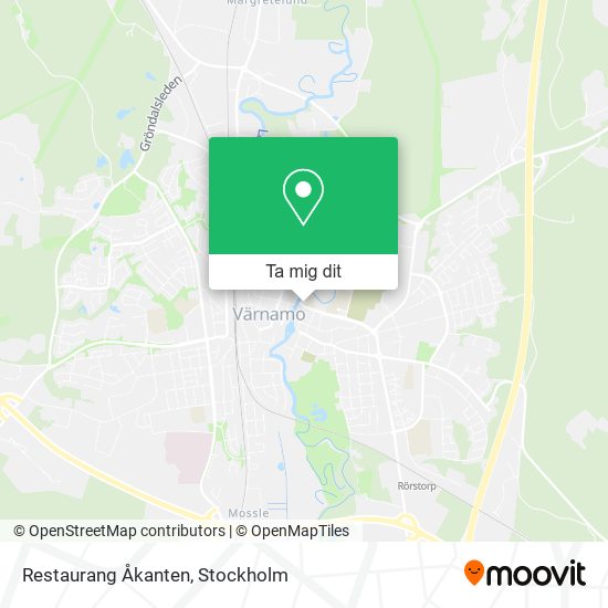 Restaurang Åkanten karta