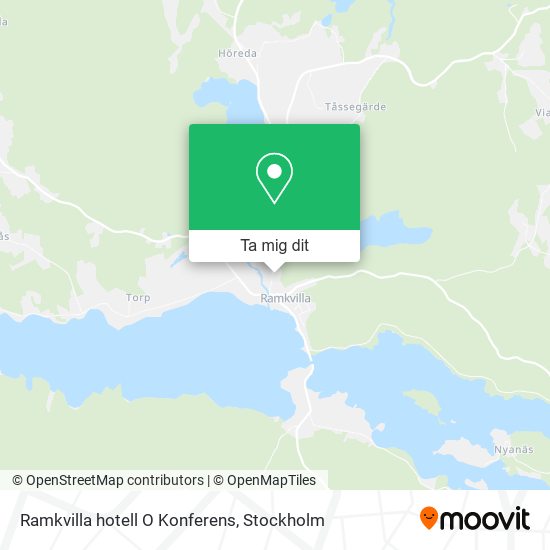 Ramkvilla hotell O Konferens karta