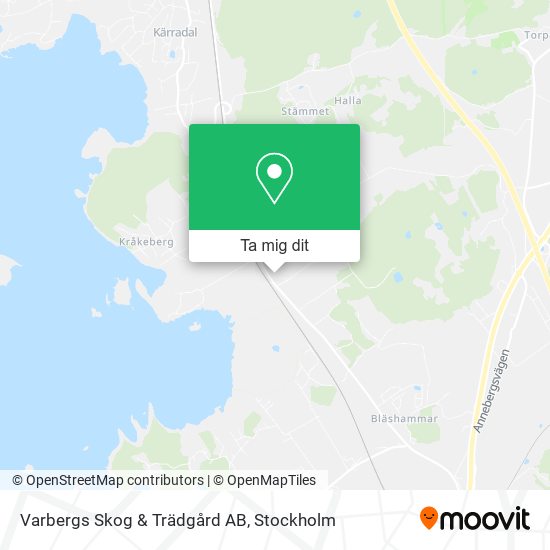 Varbergs Skog & Trädgård AB karta