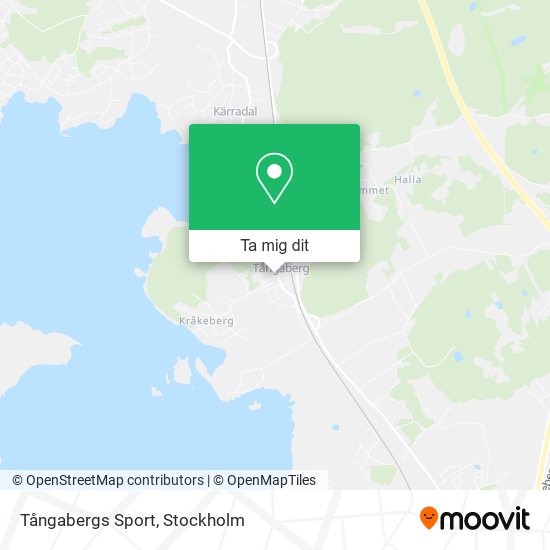 Tångabergs Sport karta