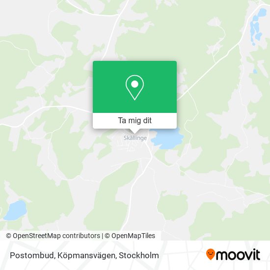 Postombud, Köpmansvägen karta