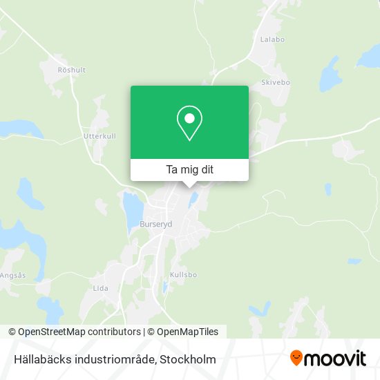 Hällabäcks industriområde karta