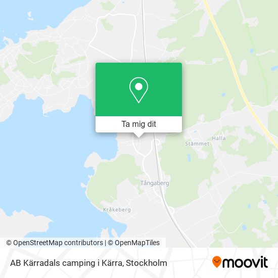 AB Kärradals camping i Kärra karta