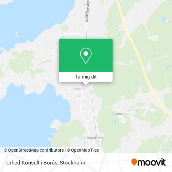 Urhed Konsult i Borås karta