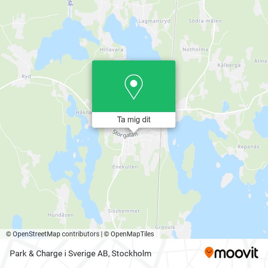 Park & Charge i Sverige AB karta