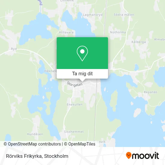 Rörviks Frikyrka karta