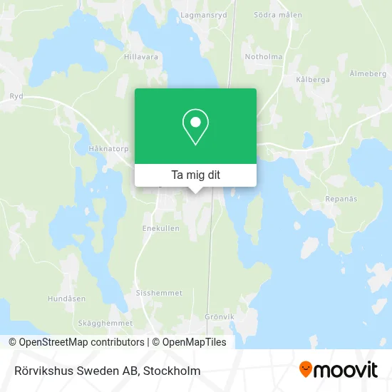 Rörvikshus Sweden AB karta