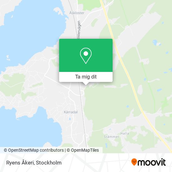 Ryens Åkeri karta