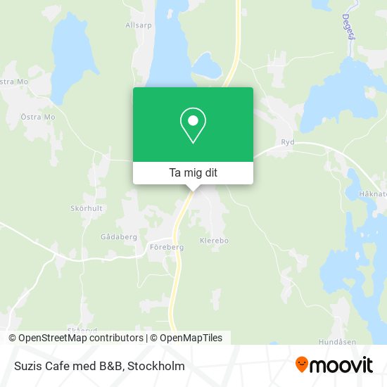 Suzis Cafe med B&B karta