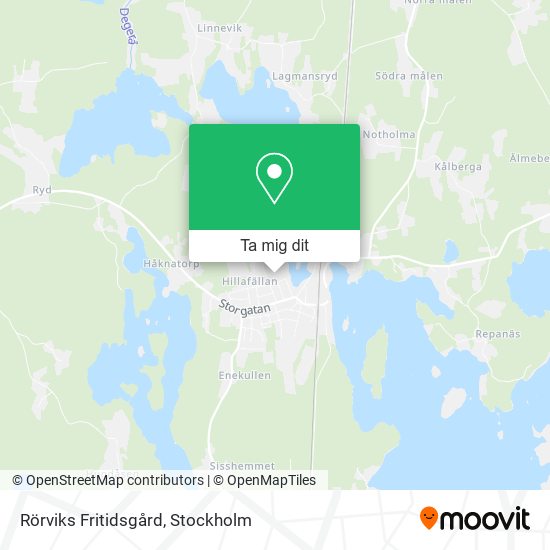 Rörviks Fritidsgård karta