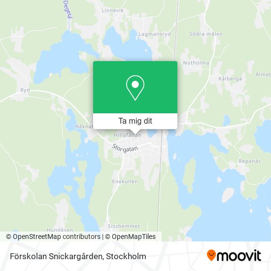 Förskolan Snickargården karta