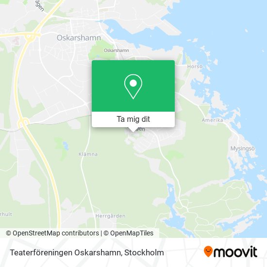 Teaterföreningen Oskarshamn karta