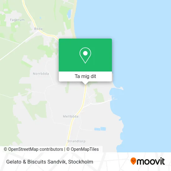 Gelato & Biscuits Sandvik karta