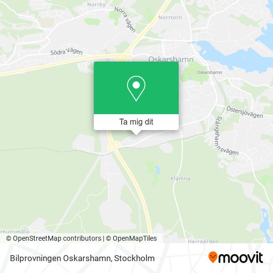 Bilprovningen Oskarshamn karta