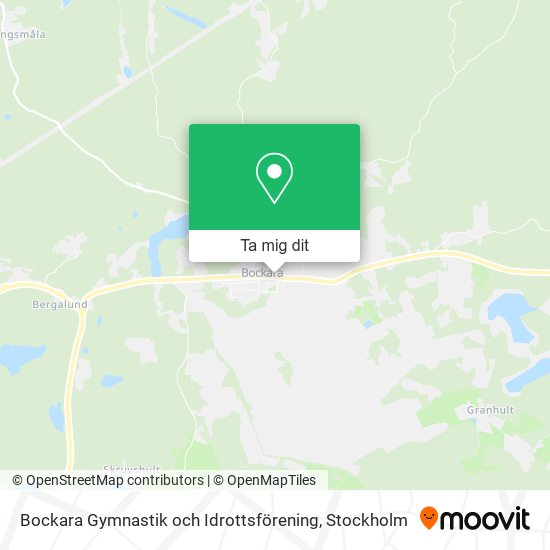 Bockara Gymnastik och Idrottsförening karta