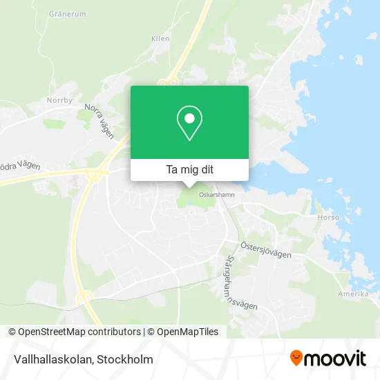 Vallhallaskolan karta