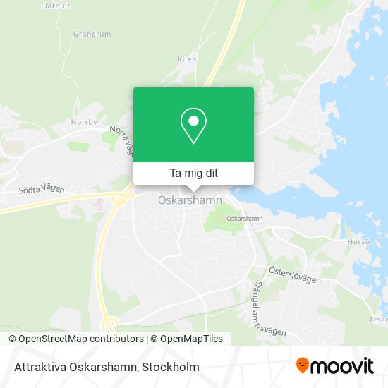 Attraktiva Oskarshamn karta