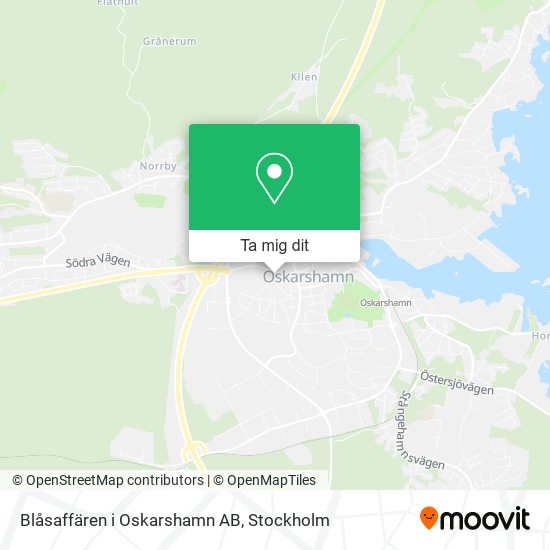 Blåsaffären i Oskarshamn AB karta