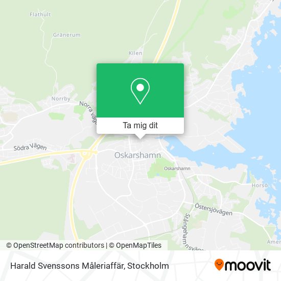 Harald Svenssons Måleriaffär karta