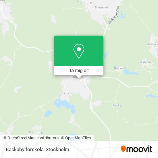 Bäckaby förskola karta