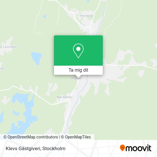 Klevs Gästgiveri karta