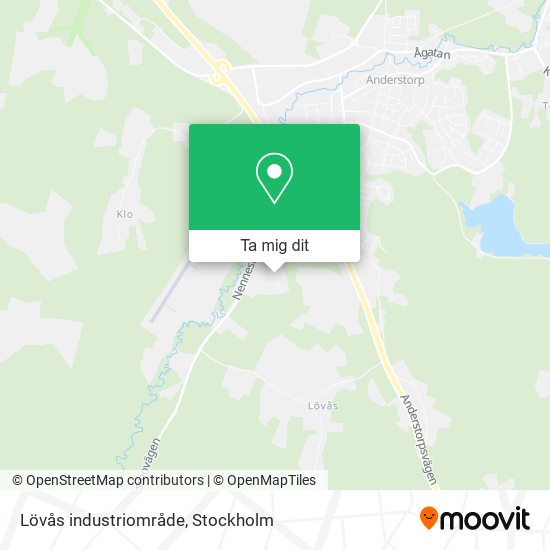 Lövås industriområde karta