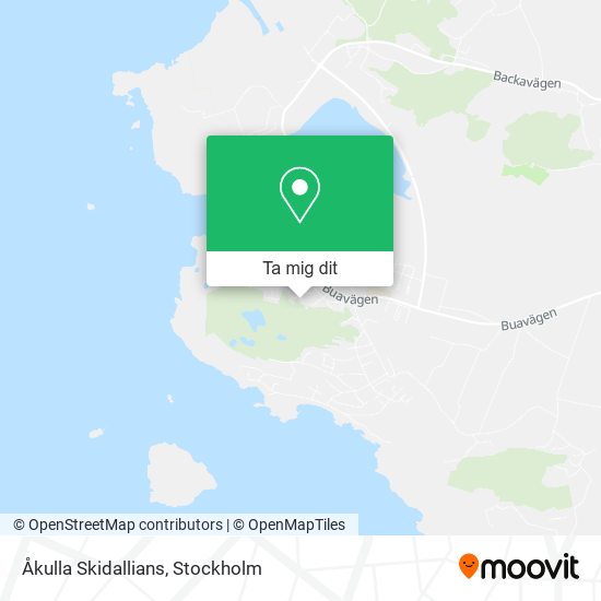 Åkulla Skidallians karta