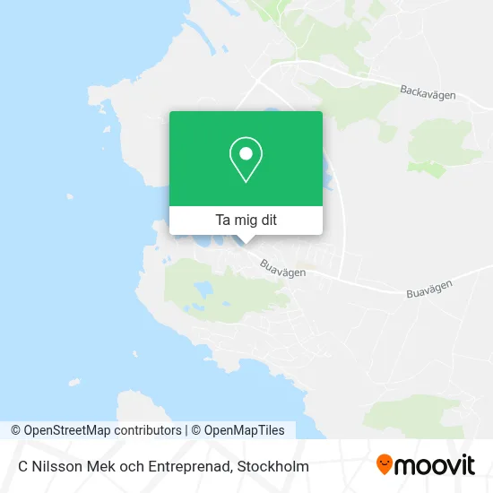 C Nilsson Mek och Entreprenad karta
