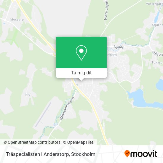 Träspecialisten i Anderstorp karta