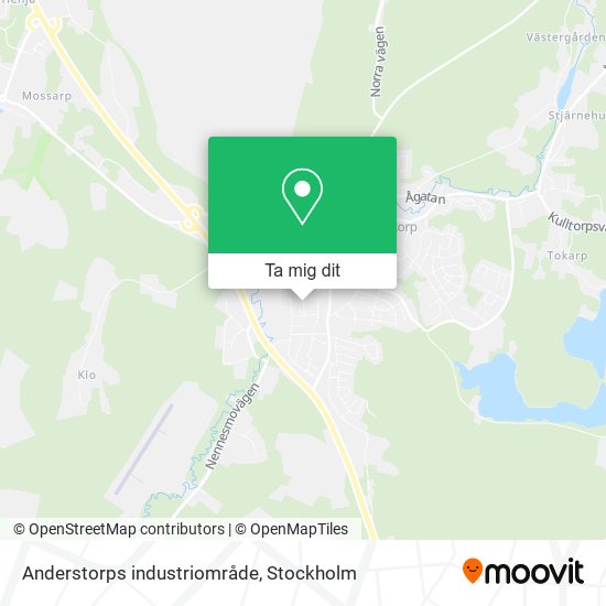 Anderstorps industriområde karta