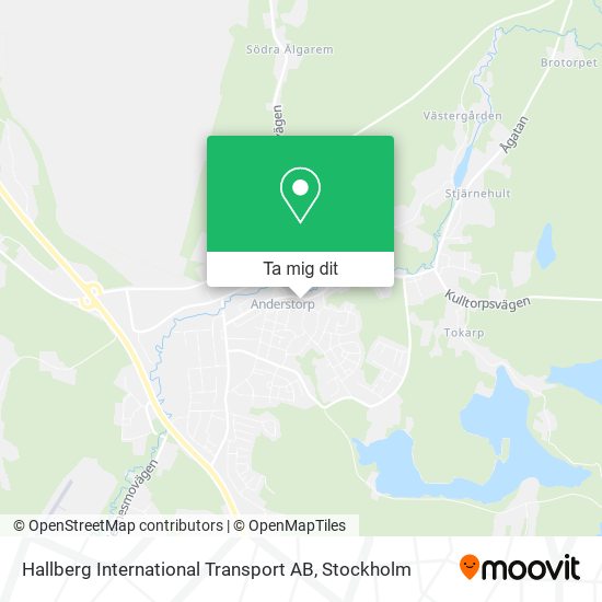 Hallberg International Transport AB karta