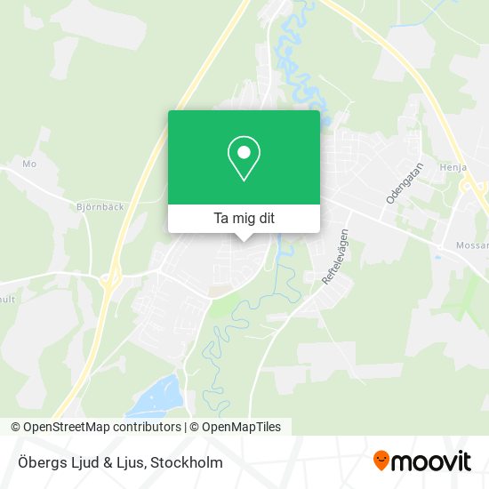 Öbergs Ljud & Ljus karta