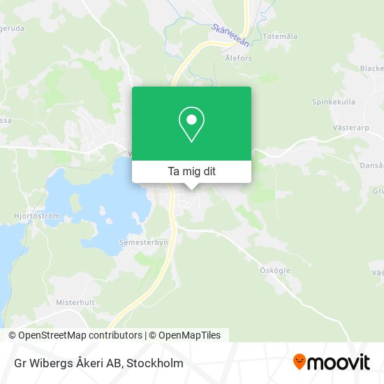 Gr Wibergs Åkeri AB karta